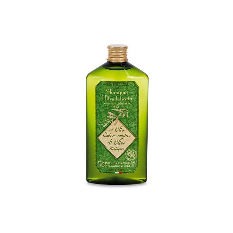 Mediterraneo Ultra Delicato plaukams šampūnas su organiniu alyvuogių alieju, 300ml ERBORISTICA - 1