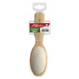 Hair brush wood ash, oval, metal needles with rounded ends IPPA - 1