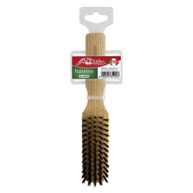 Hair brush wood ash, rectangle, natural bristles IPPA - 1