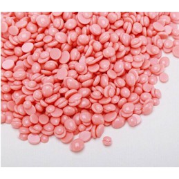 Extra "drops" - karštas vaškas su titano dioksidu lašeliais maišelyje, rožinis 1000 ml./ maiš. DIM - 2