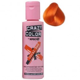 Crazy Color Semi Permanent Hair Colour Dye Cream by Renbow 57 Coral red CRAZY COLOR - 1