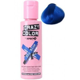 Crazy Color Semi Permanent Hair Colour Dye Cream by Renbow 59 Sky blue CRAZY COLOR - 1