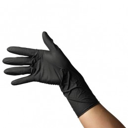 Black gloves 10 pcs Beautyforsale - 1
