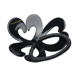 Medium size special ornament hair elastic with decoration in Black Kosmart - 2