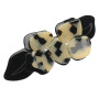 Large size flower shape hair barrette in Mixed colour texture Kosmart - 2