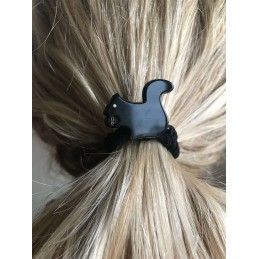 Medium size squirrel shape hair elastic with decoration in Black Kosmart - 8