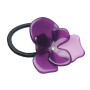 Medium size flower shape hair elastic with decoration in Violet Kosmart - 1