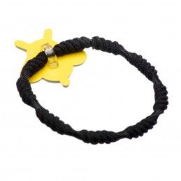 Small size bee shape ponytail holder in black and yellow Kosmart - 3
