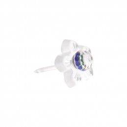 Small size flower shape Metal free earring in Crystal Kosmart - 1