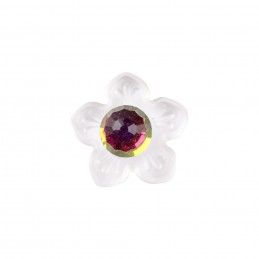 Small size flower shape Metal free earring in Crystal Kosmart - 2