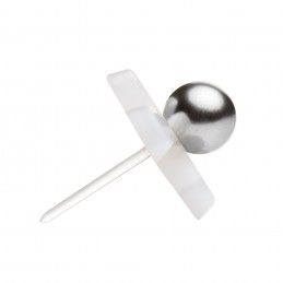 Medium size flower shape Metal free earring in White pearl Kosmart - 3