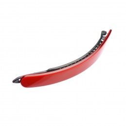 Medium size long and medium width shape hair barrette in Red and Black Kosmart - 2