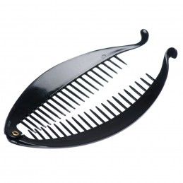Medium size fish shape hair banana clip in Black Kosmart - 2