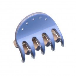 Small size regular shape Hair jaw clip in Sky blue and hazel Kosmart - 1