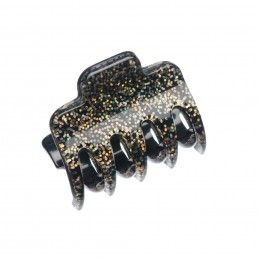 Very small size regular shape Hair claw clip in Gold glitter Kosmart - 1