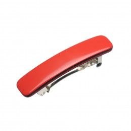Small size rectangular shape Hair clip in Marlboro red and black Kosmart - 1