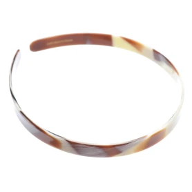 Medium size regular shape Headband in Chocolate horn Kosmart - 1