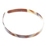 Medium size regular shape Headband in Chocolate horn Kosmart - 2