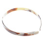 Medium size regular shape Headband in Chocolate horn Kosmart - 3