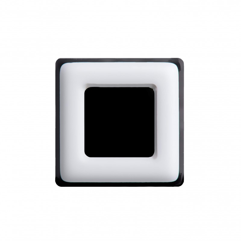 Medium size square shape Metal free earring in White and black Kosmart - 1