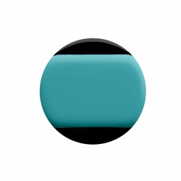 Medium size round shape Metal free earring in Turquoise and black Kosmart - 4