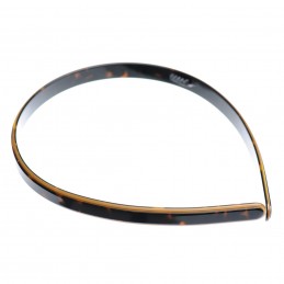 Medium size regular shape Headband in Dark brown demi and gold Kosmart - 3