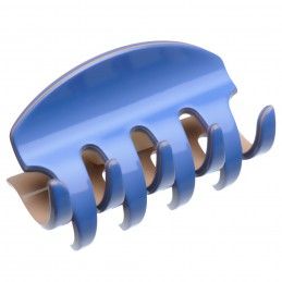 Large size regular shape Hair jaw clip in Sky blue and hazel Kosmart - 1