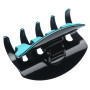 Large size regular shape Hair jaw clip in Turquoise and black Kosmart - 2