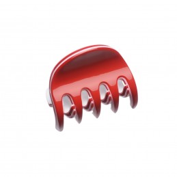 Very small size regular shape Hair claw clip in Marlboro red and white Kosmart - 1