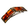 Large size rectangular shape hair barrette in Mixed colour texture Kosmart - 1