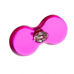 Small size bow shape brooch in Pink Kosmart - 2
