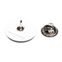 Small size round shape brooch in Black and white Kosmart - 4