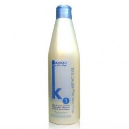 Keratin shot - Plaukus ištiesinantis ir atstatantis šampūnas su keratinu Salerm - 1