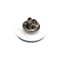 Small size round shape brooch in Black and white Kosmart - 4