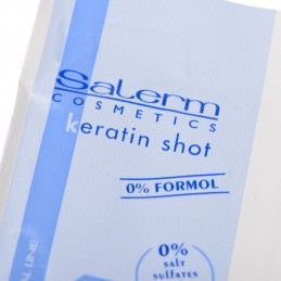 Keratin shot shampoo, 10ml + Deep impact mask, 10ml Salerm - 2