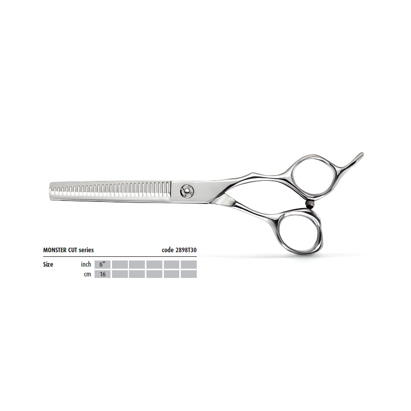 Kiepe thinning scissors MONSTER, Size: 6.0”, 30 teeth, Semi offset Kiepe - 1