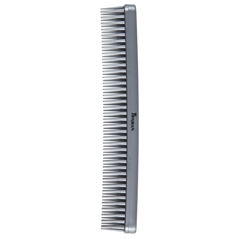 Denman Detangle & Tease Three-Row Comb Silver DENMAN - 1