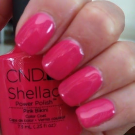 Shellac nail polish - PINK BIKINI