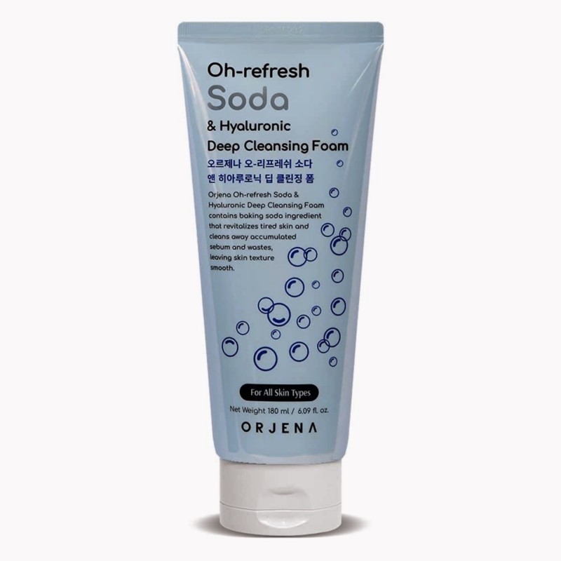 Orjena Oh-Refresh Soda & Hyaluronic Facial Deep Cleansing Foam, 180ml
