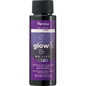 Fanola Glow & Glossy T.21 Demi-Permanent Hair Color Oil, Ammonia Free, 60ml