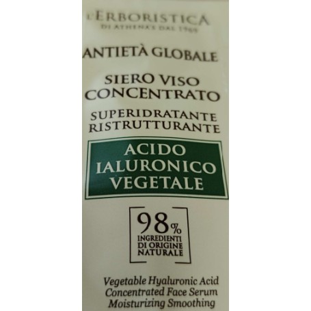 L'Erboristica Antieta Globale Face Serum with hyaluron, Sample 2ml.