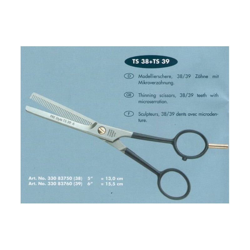 Thinning scissors,38/39 teeth with microserration. Tuckmar - 1