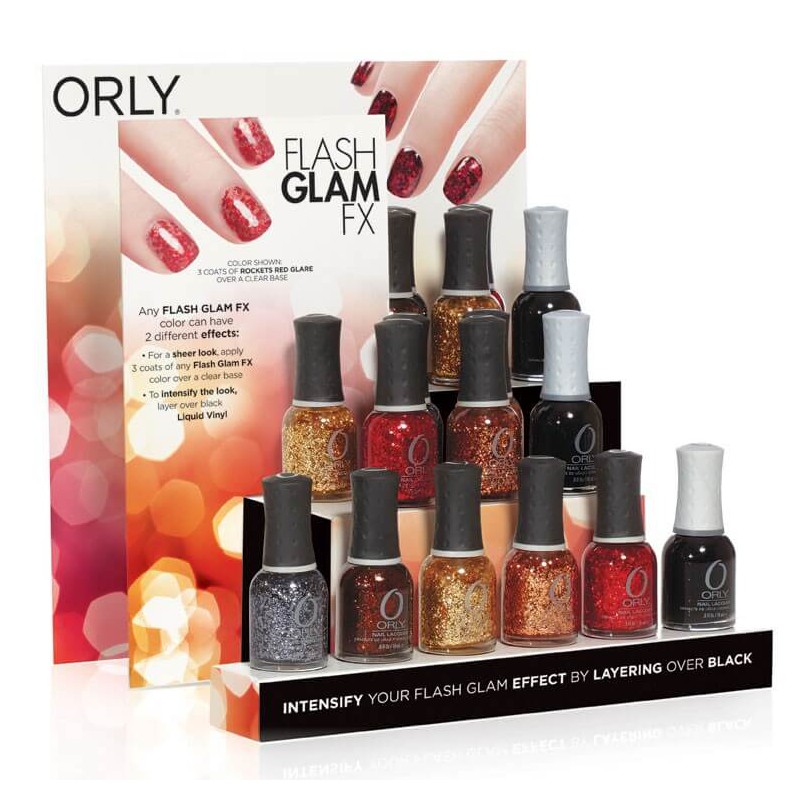 Orly Flash Glam - Watch It Glitter and Rockets Red Glare ~ More Nail Polish