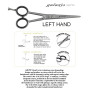 SCISSORS LEFT HANDE GALAXIS SERIE SATIN Kiepe - 2