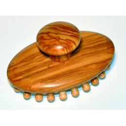 Massage brush with wooden beads cushion 127 x 68 mm. KELLER - 2