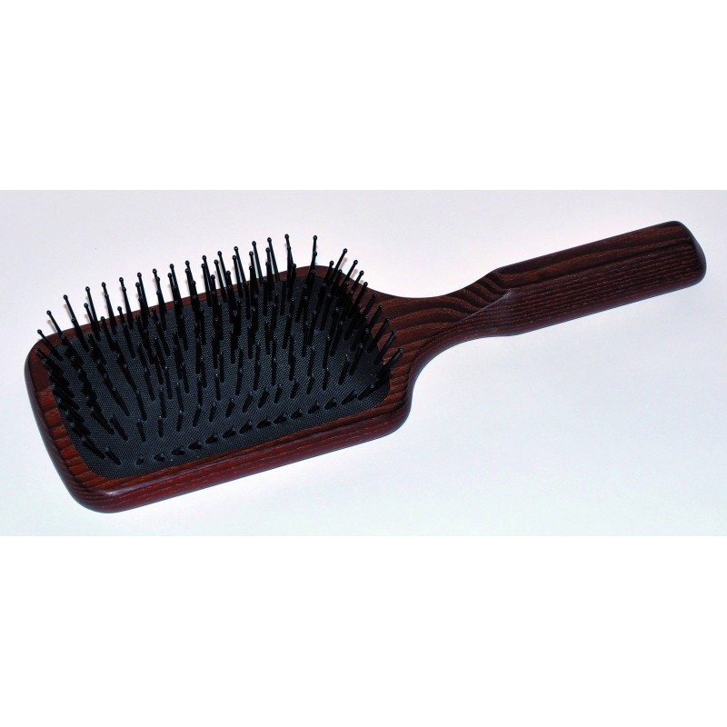 Hair brush, classic design with cushioning, 250 x 83 mm. 11 rows KELLER - 1