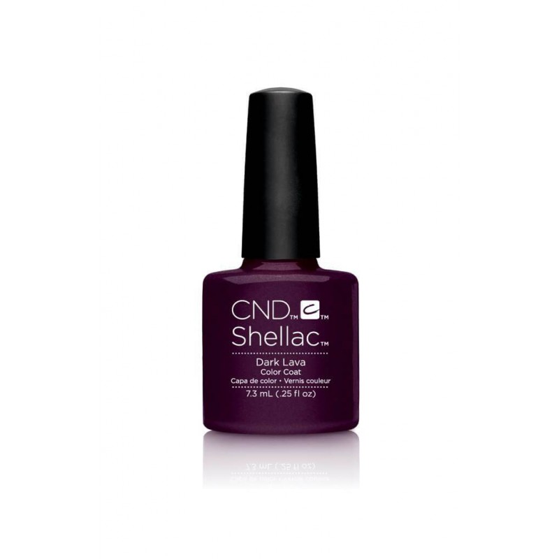 Shellac nail polish - DARK LAVA CND - 1