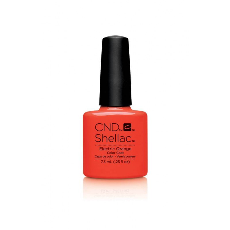 Shellac nail polish - ELECTRIC ORANGE CND - 1